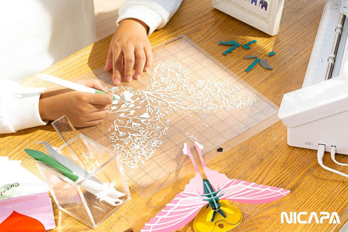 Nicapa StandardGrip Cutting Mat for Silhouette Cameo 4/3/2/1 (12x12 inch,3 pack) Standard Adhesive Sticky Quilting Cut Pads Replacement Accessorie...