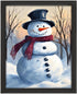 Posterizer 1 pcs-cute snowman in snowy wintery nature 8-Holiday Poster Collection-Landscape & Nature Art-Living Room Bedroom Decor- unframed wall ...