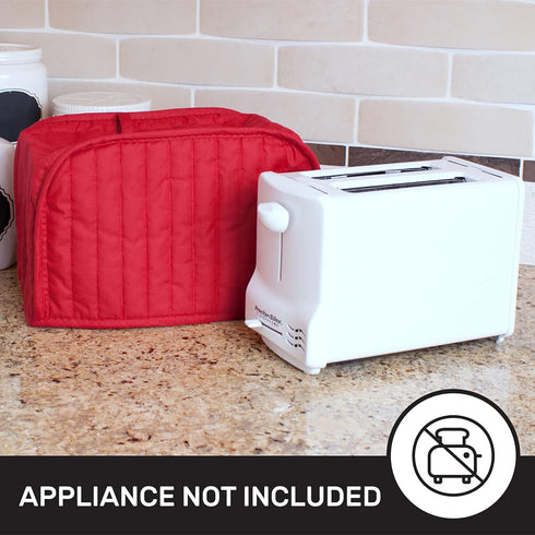 RITZ Premium Universal Two Slice Toaster Cover, 11.25" x 5.75" x 7", Polyester and Cotton Quilted, Fingerprint Protector, Super Soft Appliance & D...