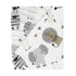Lambs & Ivy Jungle Safari Cotton White/Gray Elephant/Lion Fitted Mini Crib Sheet...