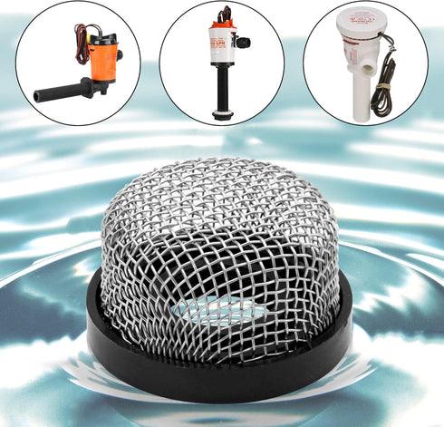 Aerator Screen Strainer Mesh Stainless Steel 3/4"- 14 Compatible with Livewell & Baitwell Pump, MA-023 Screw on Industrial Plumbing Inline Straine...