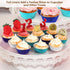 Gifbera Mini Foil Cupcake Liners Metallic Wrappers Muffin Baking Cups 300 Count, Navy Blue...