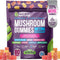 Ashwagandha & Lion's Mane Supplement Gummies - Comprehensive Mushroom Supplement for Cognitive & Immune Support, Vegan Blend with Reishi, Cordycep...
