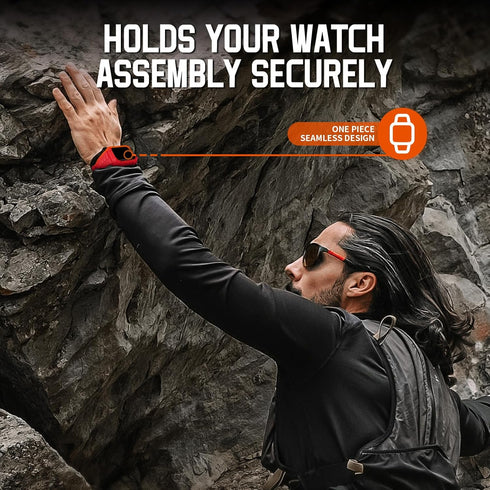 Wristitani Compatible with Apple Watch Band with Shockproof Rugged Case for iWatch Series 6/SE/5/4(44mm 40mm), Waterproof TPU Sport Watch Strap wi...
