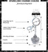 Aqua 79 Sparkly Crown Keychain Charm - Silver 3D Rhinestone Keychain for Women and Men, Metal Alloy Crystal Keychain, Fashionable Keychain Accesso...