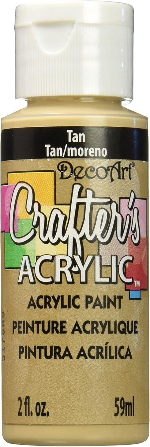 DecoArt Crafter's Acrylic Paint, 2-Ounce, Tan...