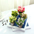LUEUR Set of 6 Potted Artificial Flowers Fake Flowers with Vase Faux Flowers in Pot, Spring Decor for Home Office Floral Arrangement for Table Din...