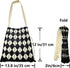 HUANN Women's Foldable Shoulder Handbags Hand Crocheted Bags Large Shoulder Shopping Bag tote bag Aesthetic Cute Tote bags...