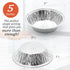 (60 Pack) Pie Tins 5 inch, Disposable Mini Pies Tin, Tart Aluminum, Individual Serving Pans for Baking Mini Chicken Potpie, Small Homemade Cakes &...