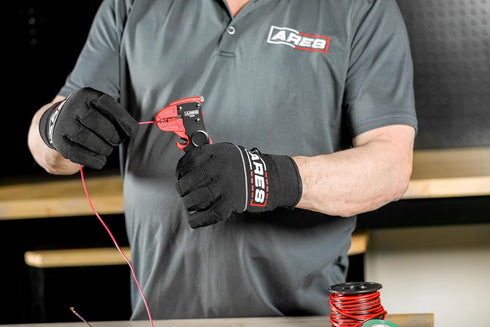 ARES 21009 – 2-in-1 Automatic Wire Stripper and Cutter – High Carbon Steel Blades Cut and Strip Electrical Cable Without Damaging Internal Line – ...