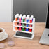 Dry Erase Marker Holder, Wall Mounted Marker Holder with 10 Slots, Acrylic Marker Holder for Classroom Organization, Sticky Pen Marker Holder for ...