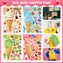 Ice Cream Party Kids Sticker Sheets, 36 Sheets Build Your Own Stickers, Mix And Match Ice Cream Decals Stickers, DIY Crafts Stickers Face Stickers...
