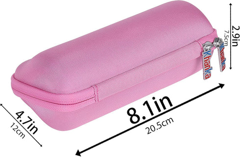 Khanka Hard Travel Case + Silicone Case Replacement for JBL Flip 6 Waterproof Portable Bluetooth Speaker (Pink)...