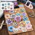 MiyouLuna120Pcs Flower Scrapbook Stickers, HardCard Stickers for Scrapbooking, DIY Crafts, Journaling Supplies & Junk Journal Ephemera, with Stick...
