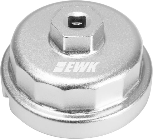 EWK 64mm 14 Flutes Forged Oil Filter Removal Wrench for 2.0L - 5.7L Toyota Camry, Tundra, Tacoma/Lexus...