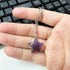 Amethyst Keychain, Crystal Star Pendant Keychain for Girls Gift, Backpack Accessories Stainless Steel Women’s Keyring...