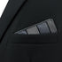 S&W SHLAX&WING Grey Men's Pocket Square Stripes Dark Gray for Suits 12×12...