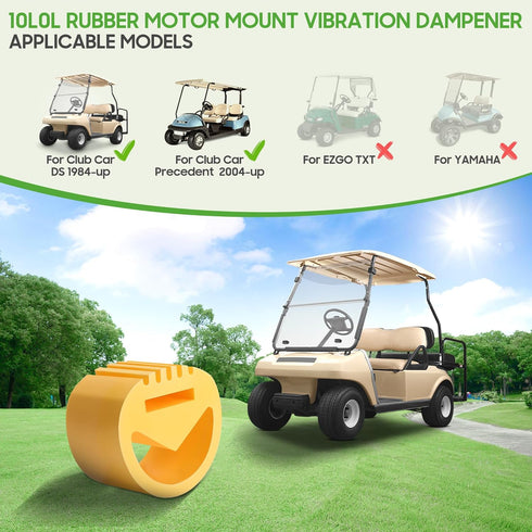 10L0L Motor Mount Vibration Dampener Engine Snubber for Club Car DS and Precedent,Replace OEM 1012164 1025403-01 (1 Pack)...