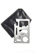 SE 11-Function Stainless Steel Survival Pocket Tool - Compact, Credit Card-Sized Multi-Tool with Leatherette Case - Ideal for Camping, Hiking, and...