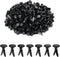 AIEX 600pcs Metal Paper Fasteners Round Brass Fasteners Split Pins for DIY Crafts Projects, Scrapbooking, Office, 0.47x0.3inch (Black)...