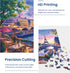300 Piece Puzzle for Adults-Blooming Paris | Recycled Cardboar Jigsaw Puzzles 300 Pieces | Challenging Family Activity Great Gift Idea for Family ...