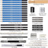 KALOUR 33 Pieces Pro Drawing Kit Sketching Pencils Set,Portable Zippered Travel Case-Charcoal Pencils, Sketch Pencils, Charcoal Stick,Sharpener,Er...