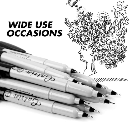Ultra Fine Point Black Permanent Markers, 36 Pack Ultra Fine Point Black Permanent Marker set, Works on paper, Plastic, Stone, Glass, Metal...