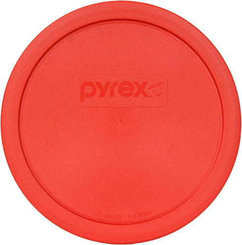 Pyrex 323-PC Red Round Plastic Mixing Bowl Replacement Lid, Made in USA...