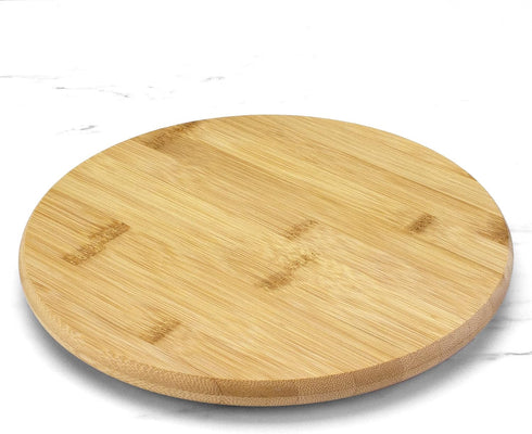 Lazy Susan Organizer for Cabinet, Pantry or Tabletop – 10" Bamboo Turntable for Kitchen, Counter or Spice Rack Storage...