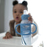 Dr. Brown's Milestones Narrow Sippy Bottle with 100% Silicone Handles,Easy-Grip Bottle with Soft Sippy Spout,8oz/250mL,BPA Free,Light-Blue,6m+...