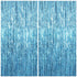 KatchOn, XtraLarge, Blue Foil Fringe Curtain - 8x3.2 Feet, Pack of 2 | Blue Backdrop Curtain for Under The Sea Party Decorations | Ocean Backdrop ...