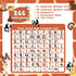 266 Pcs Animal Prints Letters Cutout Safari Classroom Decorations Letters Letter and Number Combo Pack Set for Kids Bulletin Board Display Home Sc...