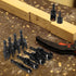 Rocaris 8 Pack Wood Plug Cutter Drill Bit Set, Straight and Tapered Taper Cutting Tool 1/4", 5/16", 3/8", 1/2", 1/4 Inch Hex Shank, Black...