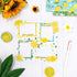 Whaline 24 Sheets Lemon Pattern Paper Summer Holiday Scrapbook Specialty Paper Double Sided Decorative Craft Paper For DIY Card Making Photo Album...