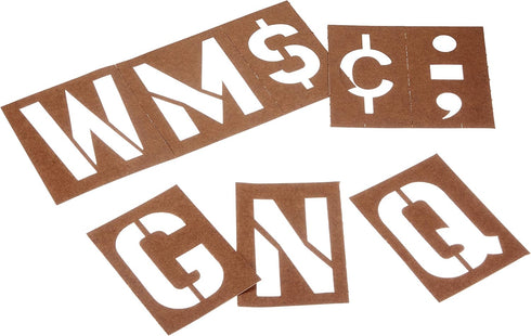 DURO 3330 Oil Board Lettering Stencil Set, Brown, 4"...