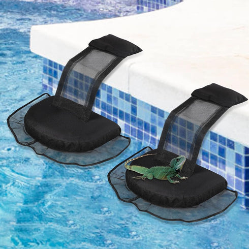 MorTime 2 Pack Animal Saving Escape Ramp, Swimming Pool Floating Animal Saver Rescue Tool for Outdoor Critter Frog Chipmunk...