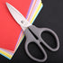 Grey Multipurpose Scissors, 6in Straight Sturdy Sharp Scissors for Office School Student Home General Use Sewing Fabric Craft Supplies with Cover...