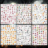 Terror Halloween Nail Art Stickers Decals Pumpkin Mouth Nail Decals 3D Self-Adhesive Skull Clown Face Nail Supplies Bat Spider Web Design Nail Art...