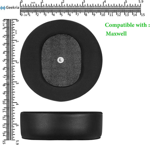 Geekria Sport Cooling Gel Replacement Ear Pads for Audeze Maxwell Wireless Headphones Ear Cushions, Headset Earpads, Ear Cups Cover Repair Parts (...
