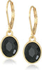 Anne Klein "Ear Spectacular" Gold-Tone Jet Single Stone Drop Earrings...