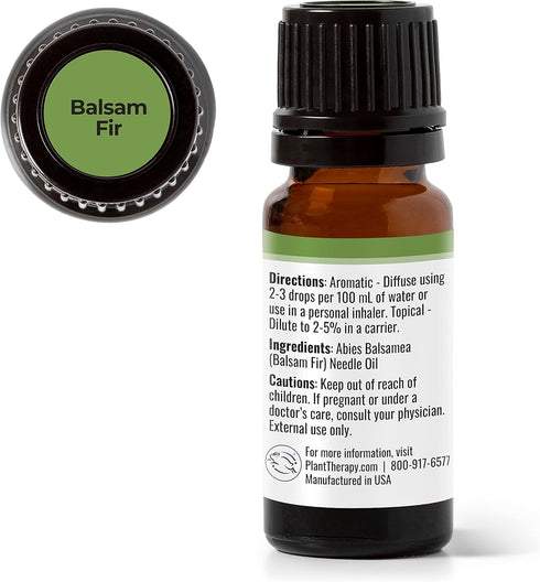Plant Therapy Balsam Fir Essential Oil 10 mL (1/3 oz) 100% Pure, Undiluted, Therapeutic Grade...