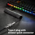 GUNMJO Pro Custom Coiled USB C Cable for Gaming Keyboard, Double-Sleeved Mechanical Keyboard Cable with Detachable Metal Aviator, 1.5M USB-C to US...