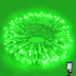 33ft 100 LED String Lights Indoor - Christmas Lights Outdoor 8 Modes Clear Wire Waterproof Plug in Twinkle Fairy Lights for Christmas St Patricks ...