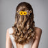 OIIKI Sunflower Bridal Accessories Kit, Wedding Sunflower Headband, Bridal Sunflower Necklace Earrings, Flower Crystal Hair Vine Decorative Clips ...