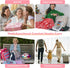 Katech Crochet Hooks Case Empty Zipper Bags Portable Travel Crochet Storage Bag Organizer with Web Pocket and Crochet Holder Slots for Carrying Va...
