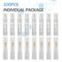 25G 5/8 Inch(16MM) Needle Luer Lock Disposable with Cap 100 Pack for Lab Industrial Accessories...