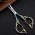 Embroidery Scissors, Sharp Pointed Sewing Scissors for Craft Cross Stitch Needlework Artwork Knitting Threading Small DIY Tools, 4.6in Gold Green ...