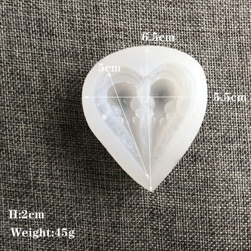 2Pcs/Set Raven Skull Silicone Resin Molds Crow Bird Skeleton Head Epoxy Casting Mold for Halloween Jewelry Making DIY Craft Tools...