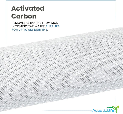 Aquatic Life 10-Inch Pre Carbon Block Replacement Filter Cartridge for RO-DI System Units for Aquarium...