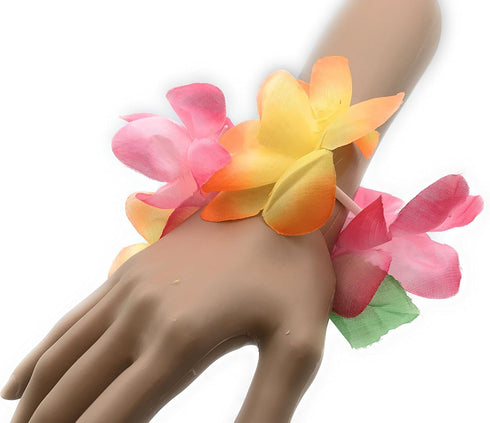 Mahalo Floral Leis Headband and Wrist Set (Set of 12)...